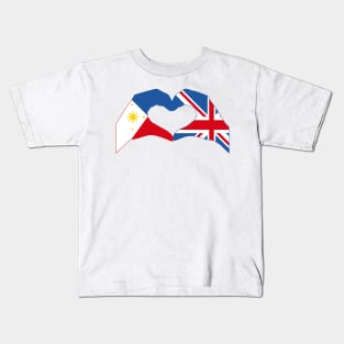 We Heart Philippines & UK Patriot Series Kids T-Shirt